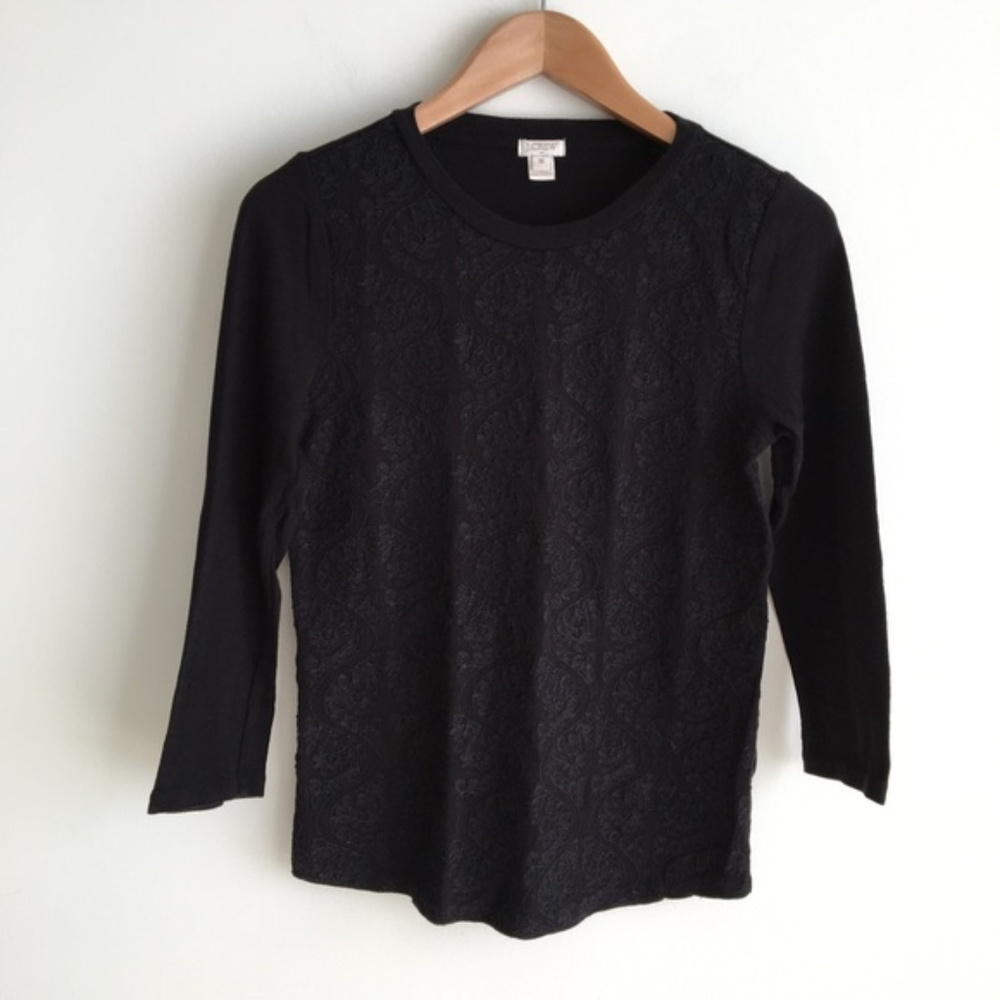 J. Crew Embroidered Front Tee - Picture 2 of 4